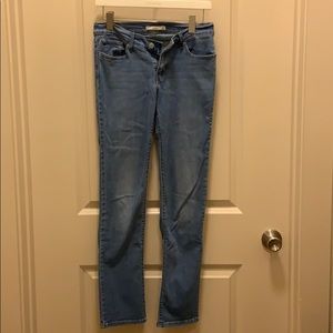 Levi light wash denim 712 slim